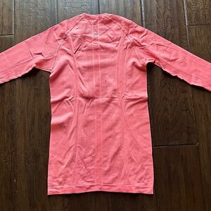 Lululemon Swiftly Tech Long Sleeve Shirt Pink Coral Pink Size 6